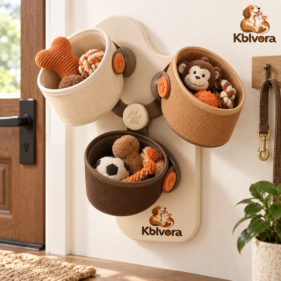 Avelorq™ SpinPocket Rotating Toy Wall Organizer